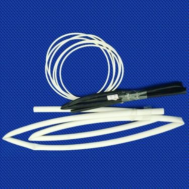 Dankai Supply White Black Fiber Tube 1200V 1500V 2500V Fiberglass Tube Inner Fiber Outer Rubber Tube