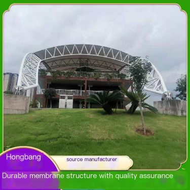 Customized tensioned membrane design by Hongbang manufacturer for parking shed landscape shed project with beautiful national st