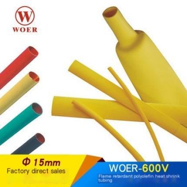 Wall brand heat shrink tubing black diameter 15mm can be processed and customized with a wide temperature resistance range