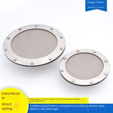 Customized direct supply flat titanium alloy aerator for wastewater treatment, titanium ozone aerator head