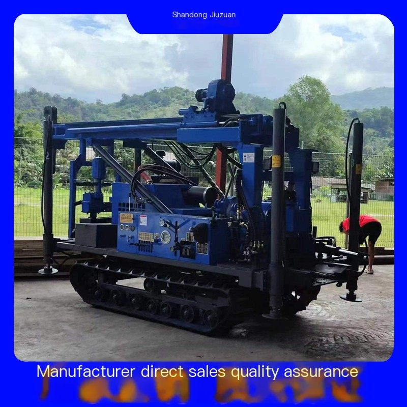 Jiuzuan 280 Top Drive Drilling Machine Small Crawler Water Gas Dual purpose Drilling Machine 300 meter Household Deepwater Well