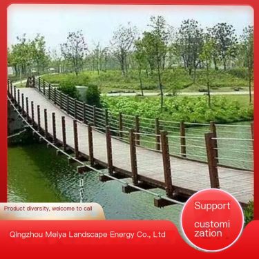 Meiya Suspension Bridge Wooden Bridge Trestle Suspension Bridge can be designed and constructed as needed. Welcome to call