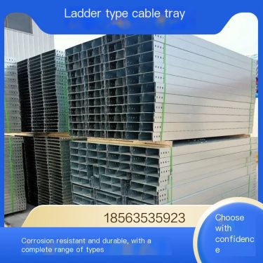 Ladder type cable tray with complete types of corrosion resistance, rust prevention, anti-corrosion coating for sale by manufact
