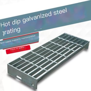 Steel grating manufacturer hot-dip galvanized steel grating stainless steel ditch cover plate processing customization