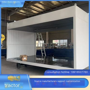 Customized flatbed trailer towing trailer for workshop of Shilian Heavy Industry Factory
