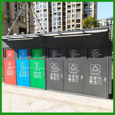 Kangjie Environmental Sanitation Sales Outdoor Community Intelligent Garbage Sorting Box Placement Station Garbage Sorting and R
