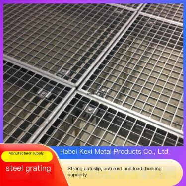 Galvanized steel grating composite platform pressure welded steel grating stainless steel grating sewer