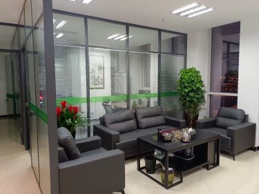 Jusenbang Office Glass Shutter Partition Wall Customization Inventory Adequate Free Door to Door Design Measurement