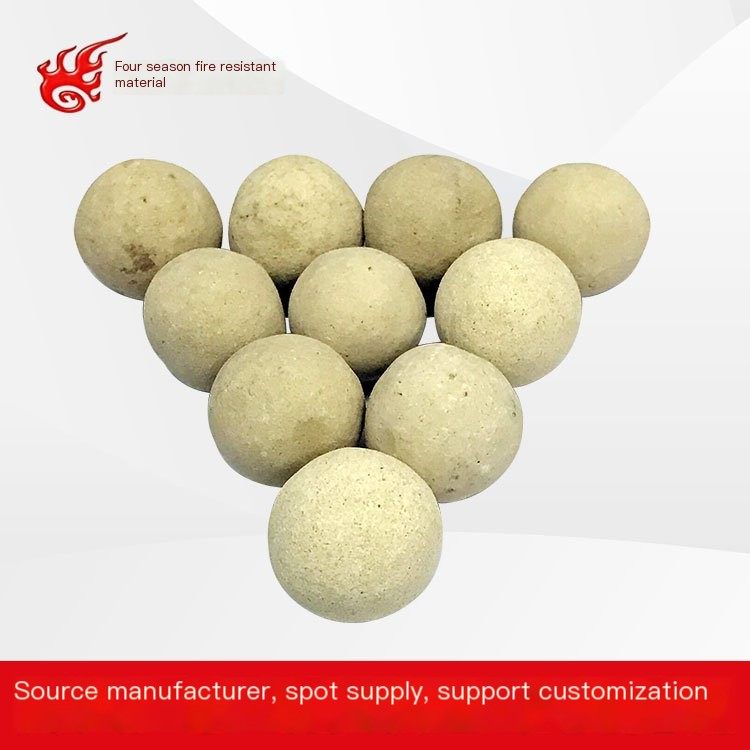High alumina refractory ball 15 to 60mm high strength, high hardness, high wear resistance Four Seasons Fire