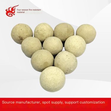 High alumina refractory ball 15 to 60mm high strength, high hardness, high wear resistance Four Seasons Fire