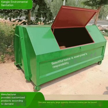 Kangjie octagonal hook arm garbage bin community street sanitation vehicle garbage bin can be customized or customized according