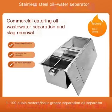 Stainless steel buried oil separation tank 1-100 cubic meters/hour efficient oil and slag separation can be customized and insta