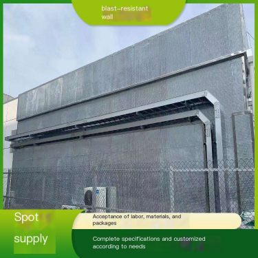 Fiber cement composite steel plate explosion-proof wall standard design, installation, lightweight and fragile pressure relief w