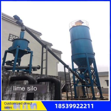 Activated carbon feeding system for calcium carbonate silo limestone powder silo feeding device