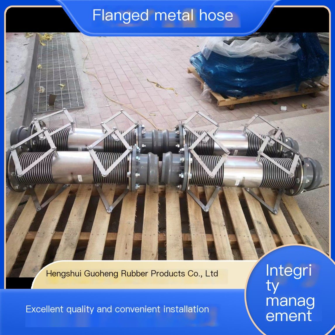 304/316 stainless steel flexible connection building seismic isolation flexible pipeline rubber hose horizontal installation
