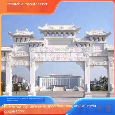 Park Landscape Stone memorial archway Garden Ancient Stone Archway Large Antique Stone Gate Building
