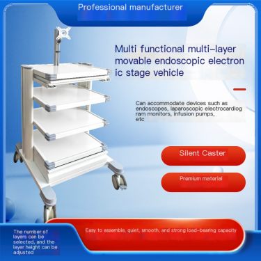 Medical Endoscope Trolley Ear Nose Hysteroscopy Gastroscopy Laparoscopic Instrument Equipment Electric Knife Endoscope Trolley