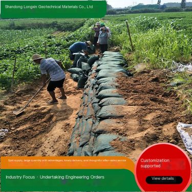 Longxin Geotechnical Greening and Environmental Protection Ecological Bag to Reduce Landslides and Repair Water and Soil on Both