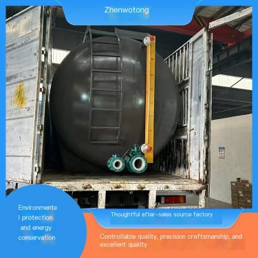 Steel lined PE steel plastic composite storage tank, vertical carbon steel lined PTFE storage tank, with anti-corrosion coating