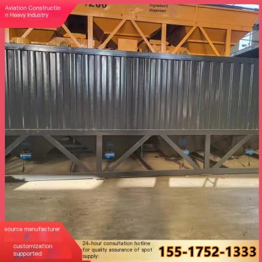 Horizontal cement silo concrete storage equipment without foundation type cement tank, high production capacity, high efficiency