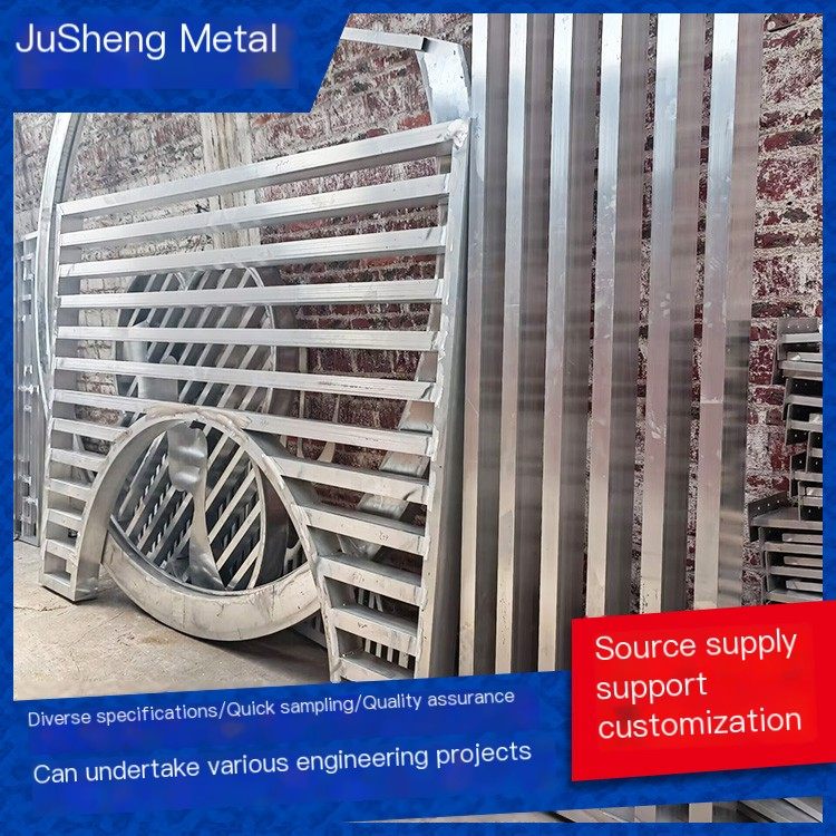 Aluminum Window Flower Manufacturer Wholesale Metal Aluminum Grid Anti theft Window Customization City Street Renovation Jusheng