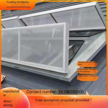 C2T T-shaped electric daylighting and smoke exhaust skylight open ventilation building TC2B-1530 anti backflow air