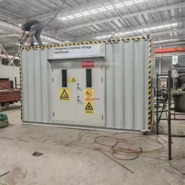 Industrial auto repair dangerous goods temporary storage room, containerized explosion-proof hazardous waste storage room, integ