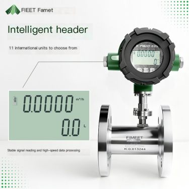 Famet LWGY Water Oil Liquid Turbine Flow Meter Methanol Fuel DN4 /6 /10 Small Diameter Explosion proof High Temperature Type