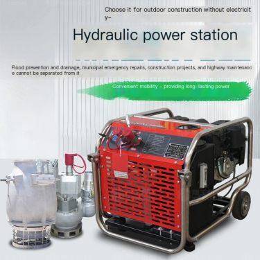 27 horsepower hydraulic power station gasoline diesel movable with multiple hydraulic tools