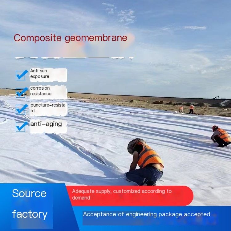 Jianwang customizes long and short filament composite geomembrane landscape for lake and mining protection and reinforcement of