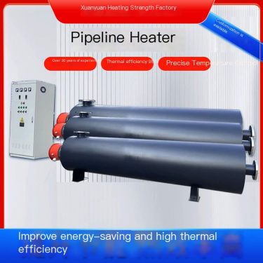 Explosion proof pipeline heater horizontal water circulation sewage treatment gas water mixed electric heating tube type electri