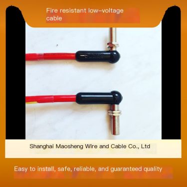 Flexible fire-resistant low-voltage cable with copper core IP65 protection, long service life and wear resistance