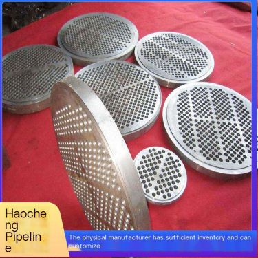 Haocheng Pipeline Manufacturing and Processing Carbon Steel Pipe Plate Heat Exchanger Tube Sheet Specification Complete Guarante