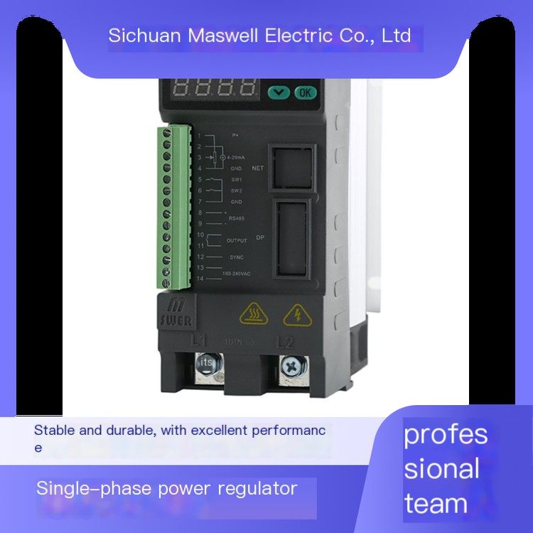 SR10TSR10T single-phase power regulator with constant voltage, current, power and multiple triggering modes