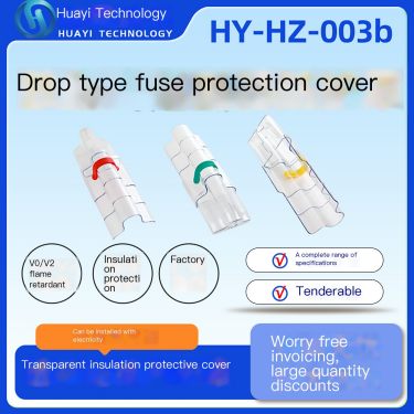 Installation of transparent insulation cover for HY-003B drop type lightning arrester with cutting edge power