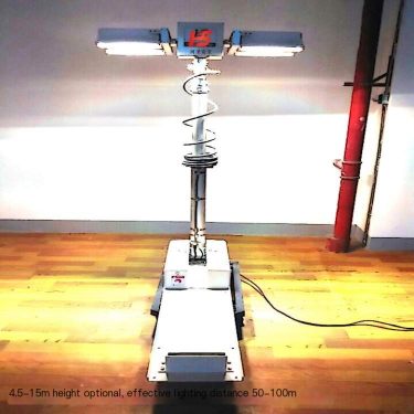 HeSheng brand car mounted mobile lighting equipment CJG high pole lifting light 70W12V