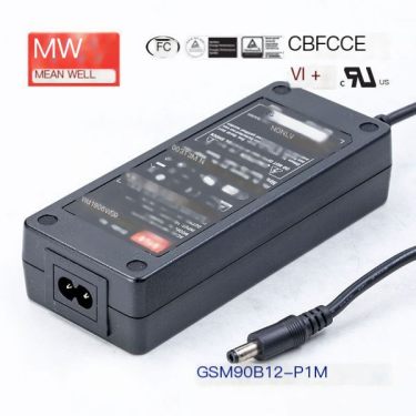MEANWELL GSM90B-P1M Medical Grade Adapter 12 /15 /19 /24 /48V Voltage Optional