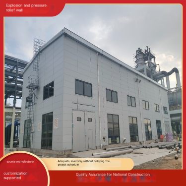 Class A Workshop Explosion Relief Wall Nationwide Shipping Lightweight Pressure Relief Wall Customized Finished Anti explosion W