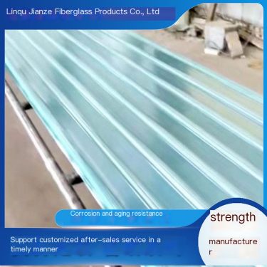 FRP transparent tile, plastic colored light tile, strong heat dissipation for flower planting greenhouse