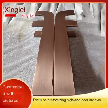 Full copper villa door handle European retro entrance door luxury door handle manufacturer