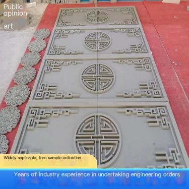 Exterior wall decoration foam ceramic component A-level fireproof antique line GRC component weather resistant and seismic resis