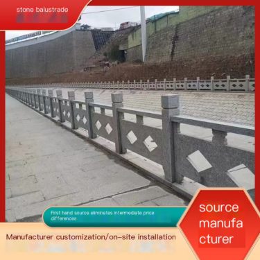 White Marble carved stone railings, stone carvings, bridge stone railings, source manufacturers, innovative design and customize