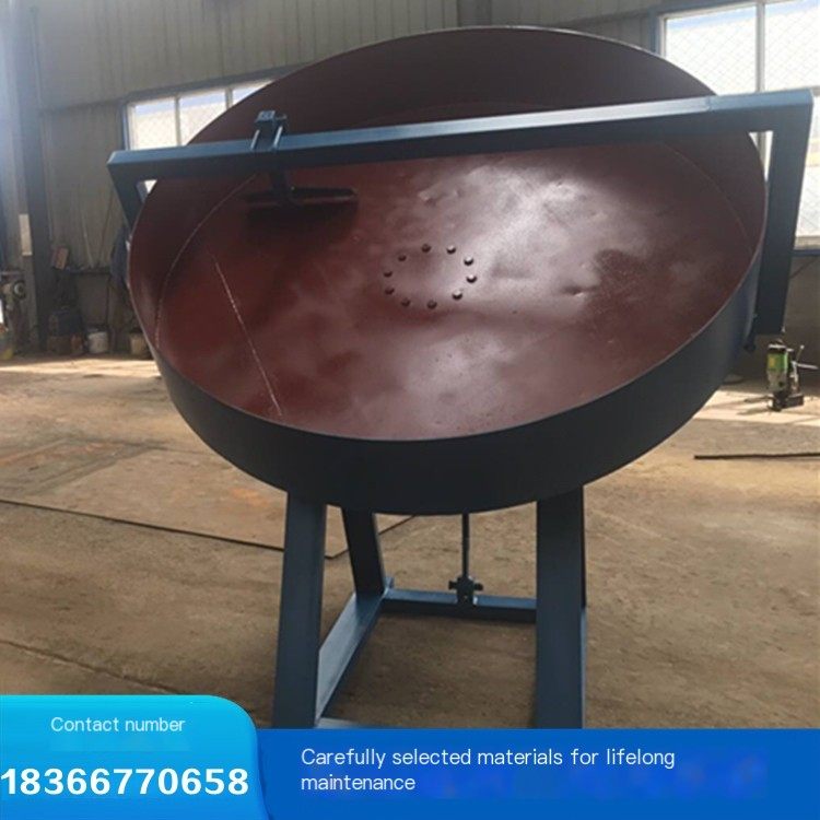 Small organic fertilizer production line supporting equipment Stainless steel disc granulator disc diameter can be customized