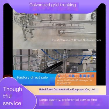 304 stainless steel galvanized grid trunking mechanical equipment assembly line wiring with multiple specifications to choose fr