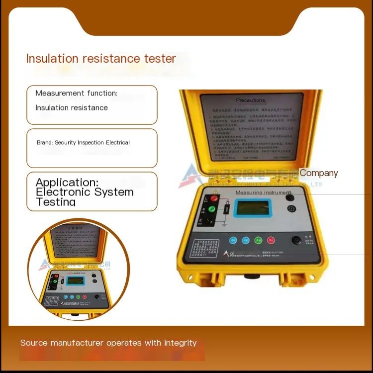 Safety Inspection Electrical AJ5000 Insulation Resistance Tester Lightweight Digital Version Easy to Operate