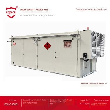Outdoor hazardous chemical storage cabinet, walk-in explosion-proof temporary storage cabinet, outdoor explosion-proof warehouse
