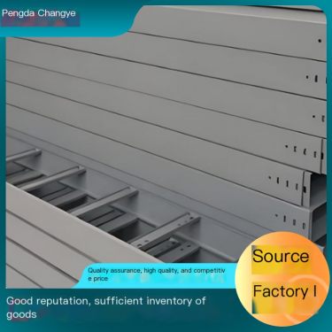 Polymer cable tray with smooth and burr free surface and complete variety of metal stainless steel cables