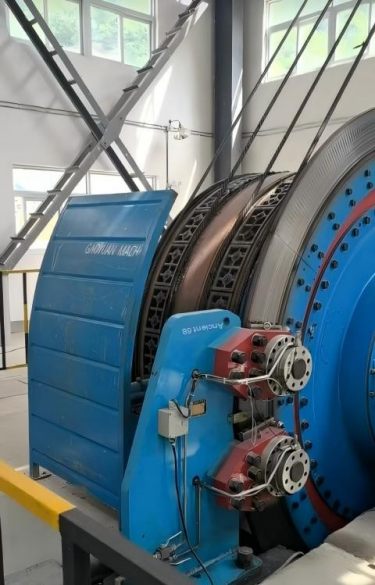 Multi rope friction hoist winch JKMD-3.5 × 4 4 rope wear-resistant and pressure resistant lifting capacity suitable for heavy lo