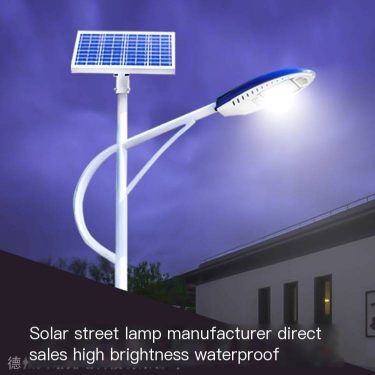 Solar street light lithium battery new rural LED50W outdoor light 6-meter ultra bright rural road light