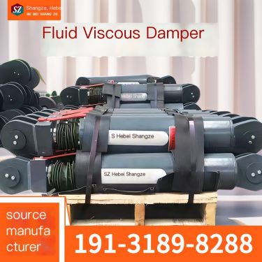 Factory Bridge Building Fluid Viscous Damper Energy Dissipation and Shock Absorption Buffer Device Customizable Manufacturer